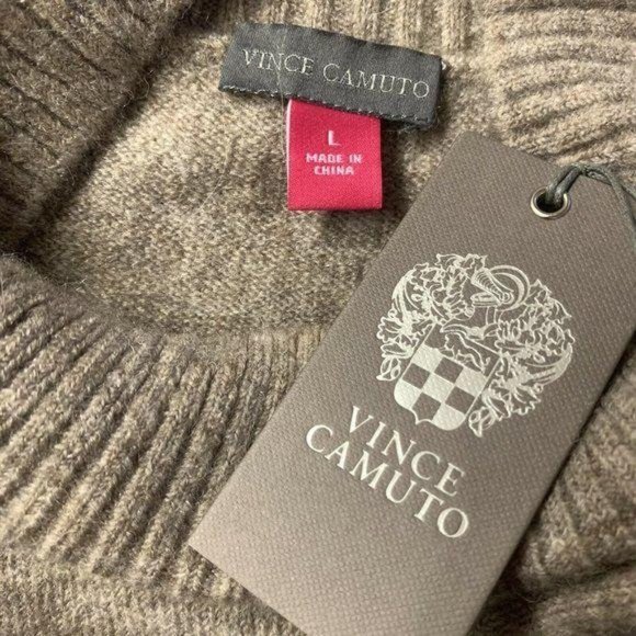 Vince Camuto Cabin Long Mutton Sleeve Mock Sweater - Picture 11 of 12